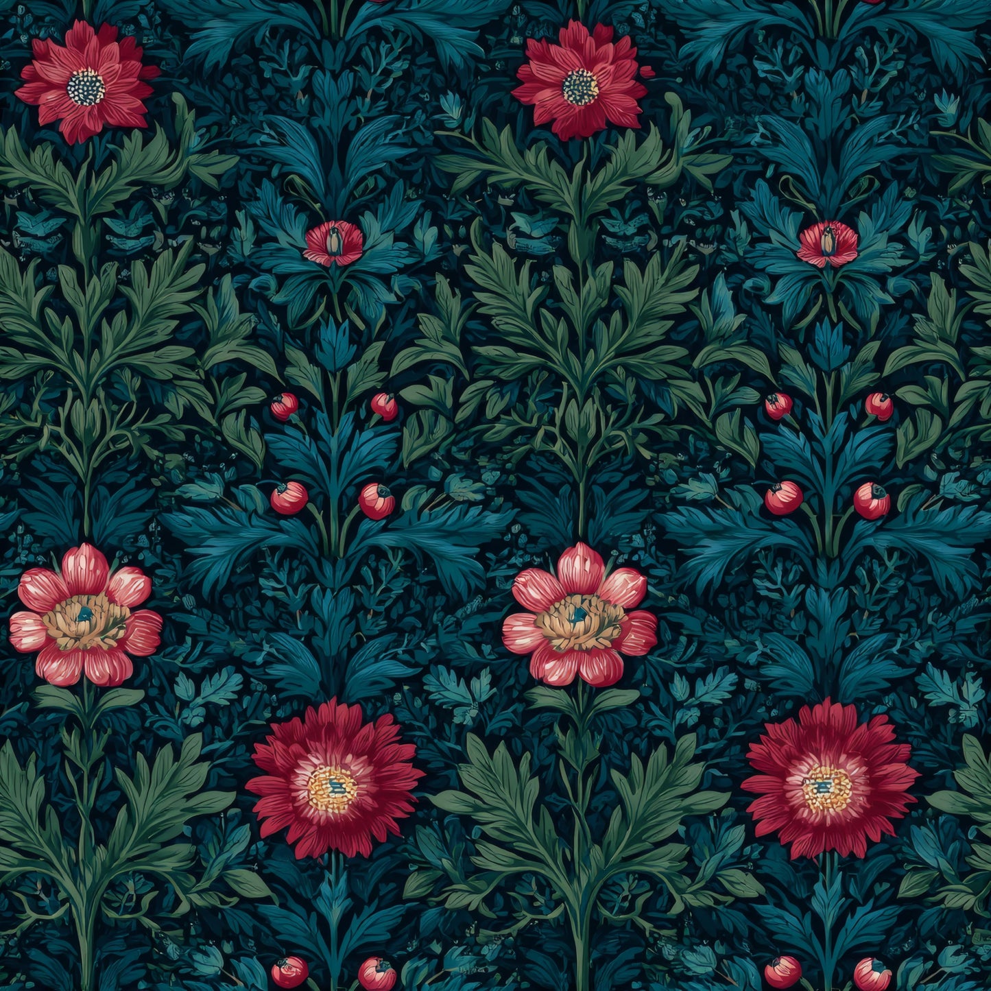 Emerald Anemone Wallpaper