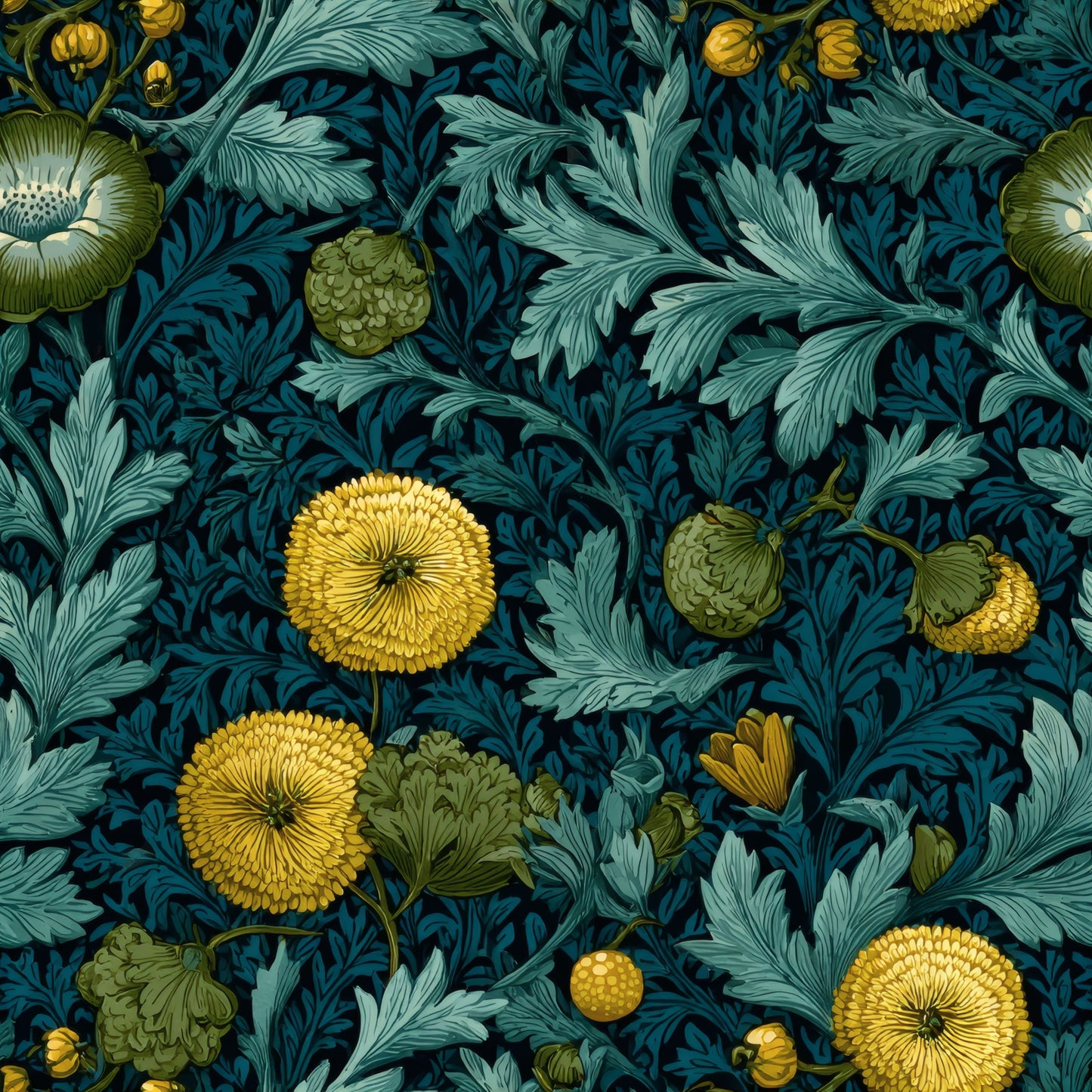 Chartreuse Thistle Wallpaper