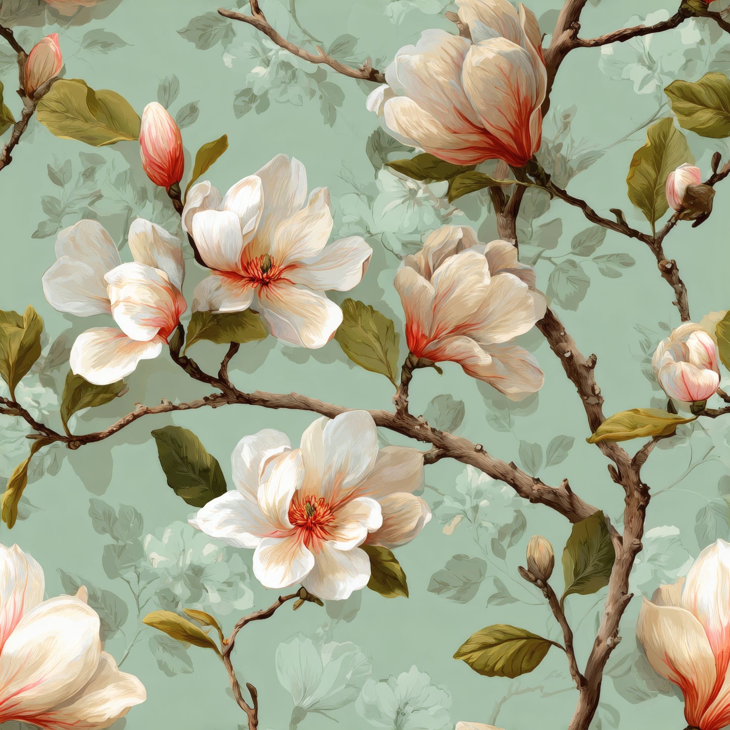 Vintage Magnolia Wallpaper