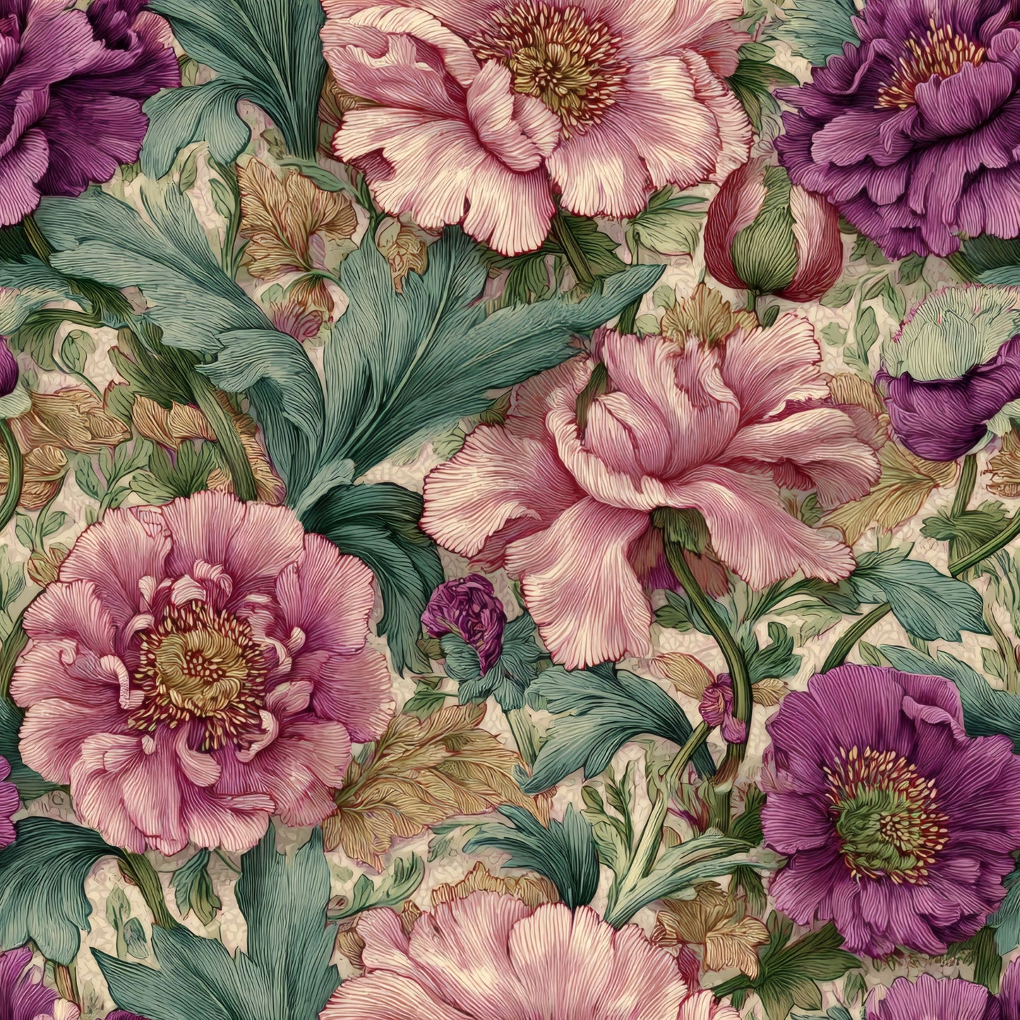 Rosy Tapestry Wallpaper
