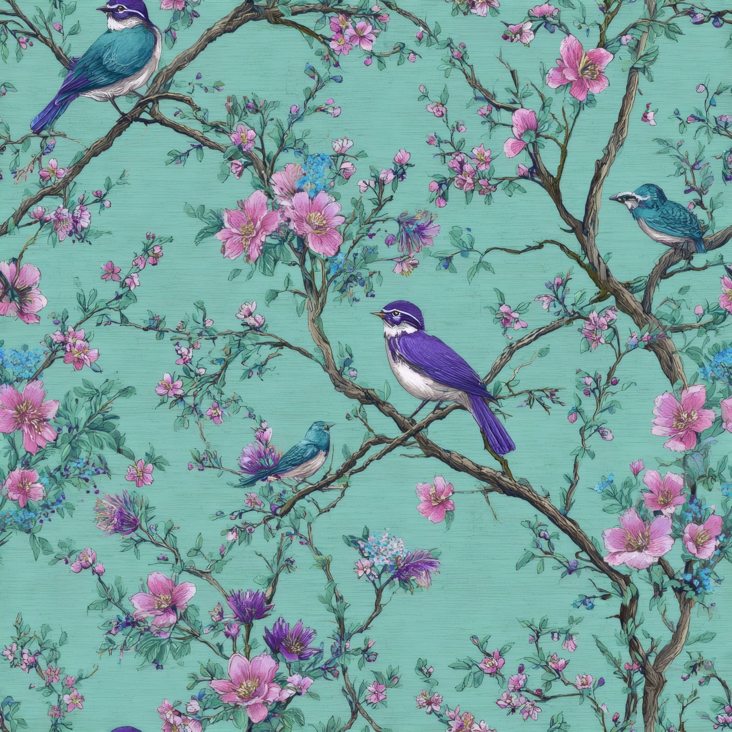 Violet Warbler Wallpaper