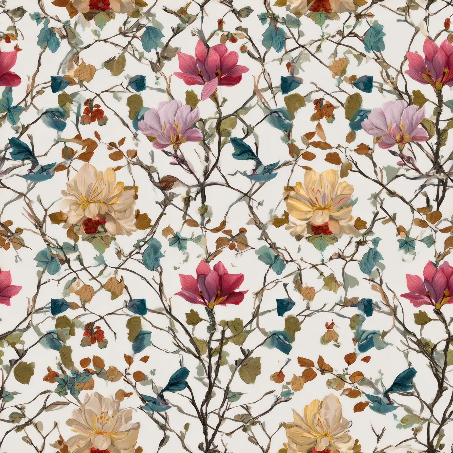 Watercolor Petals Wallpaper