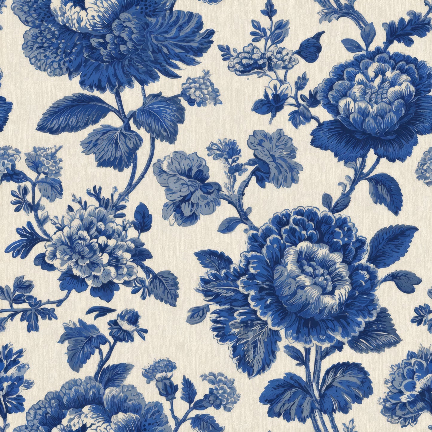 Cobalt Blossom Wallpaper