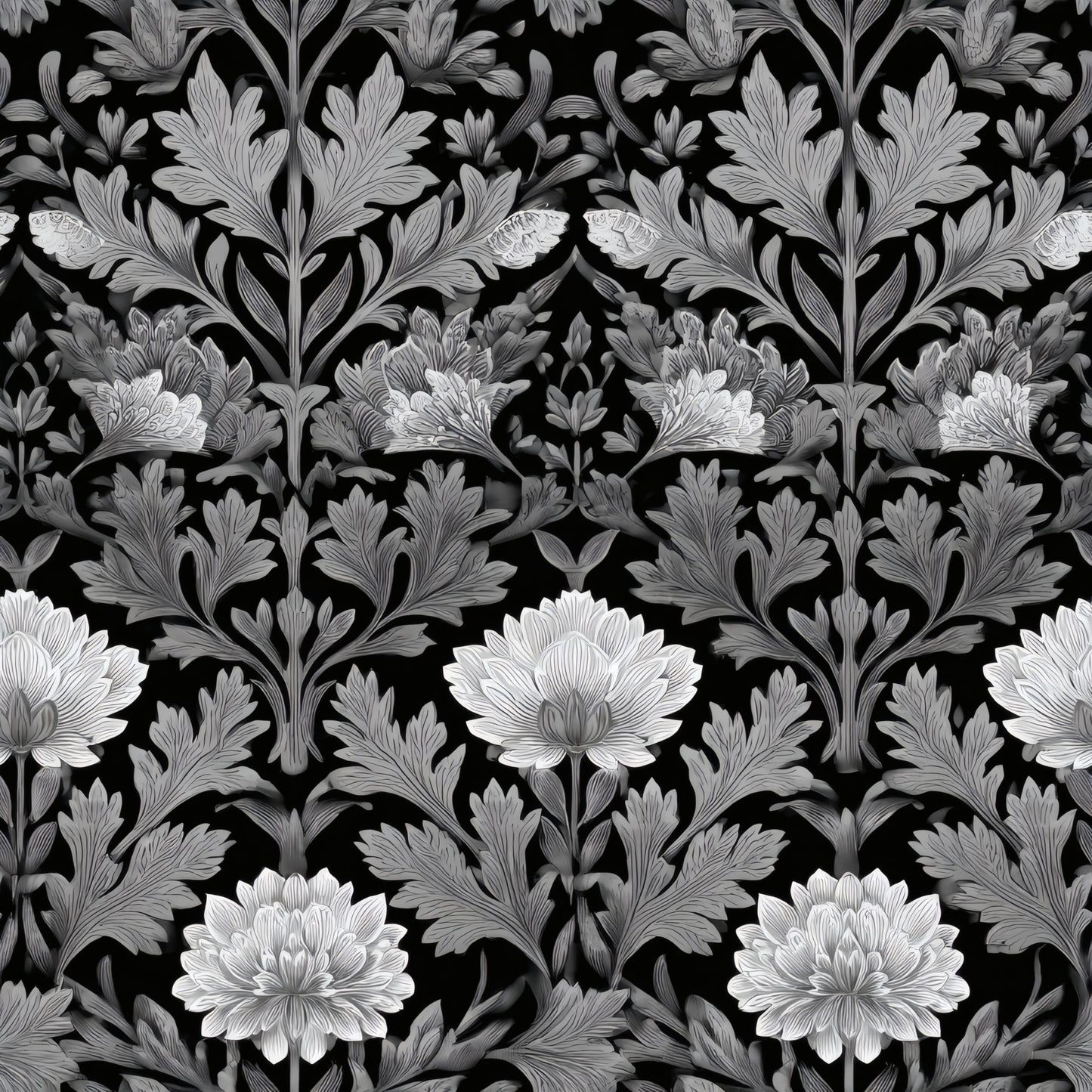 Monochrome Grove Wallpaper