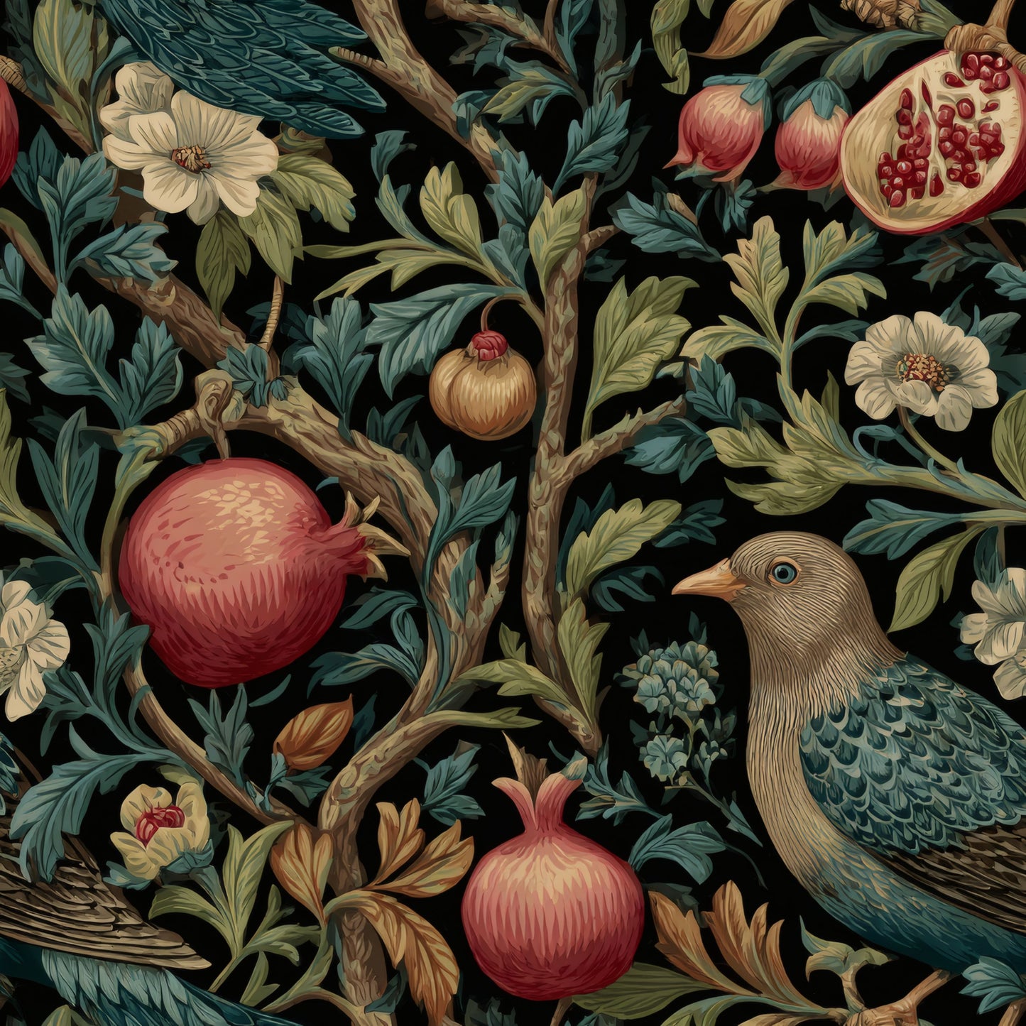 Crimson Avian Wallpaper