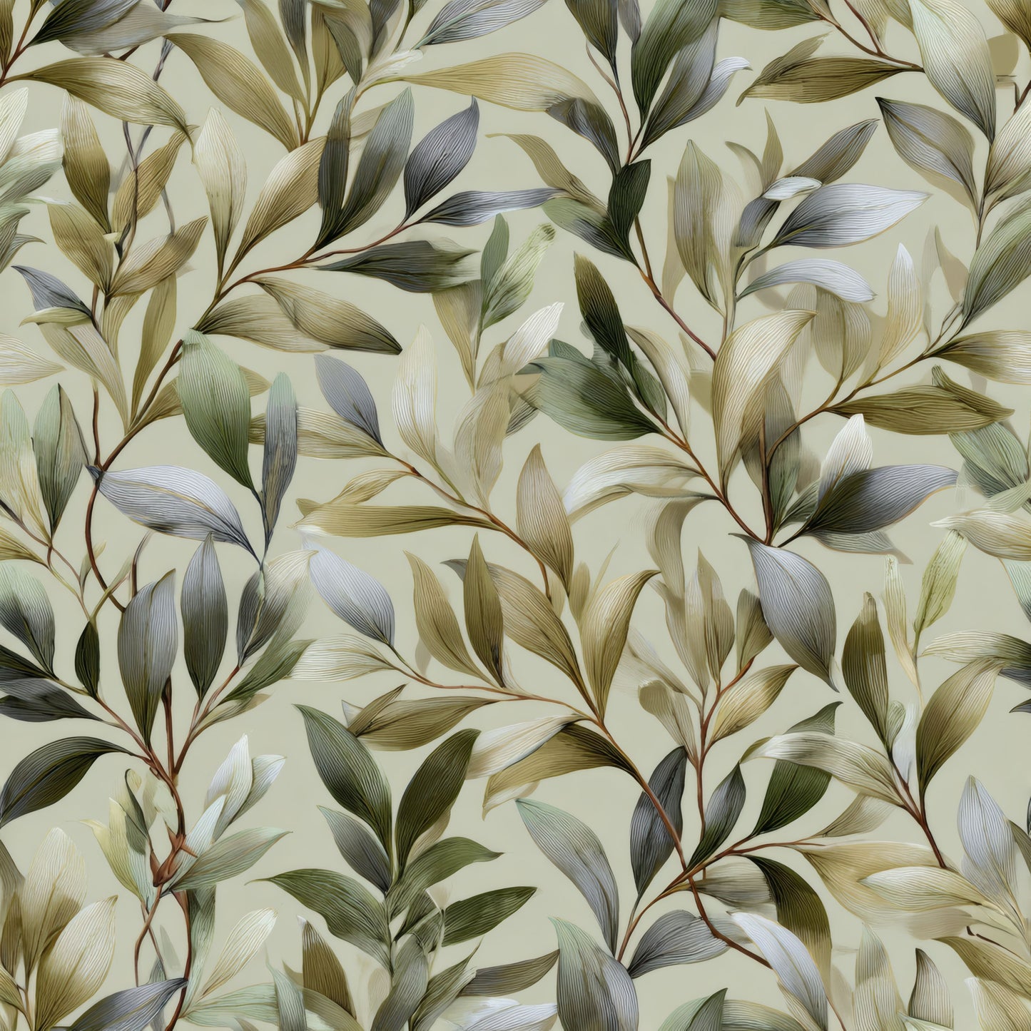 Olive Foliage Wallpaper