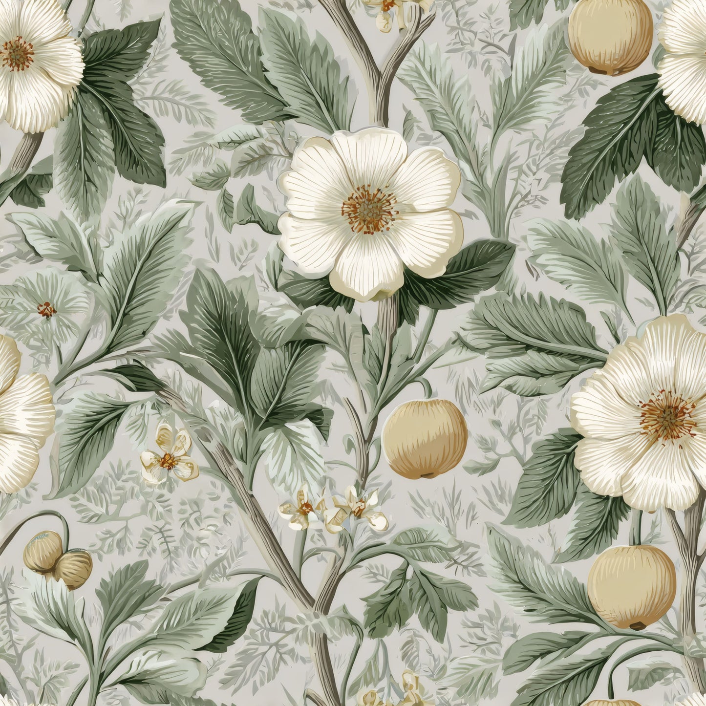 Neutral Orchard Wallpaper