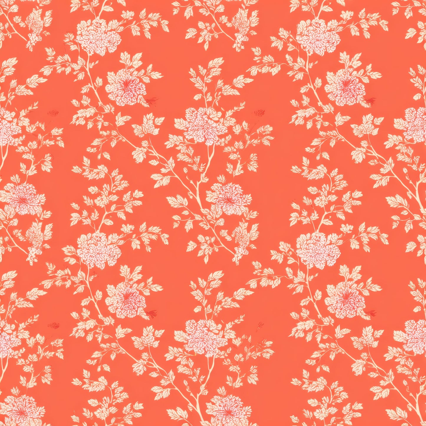 Apricot Chinoiserie Wallpaper