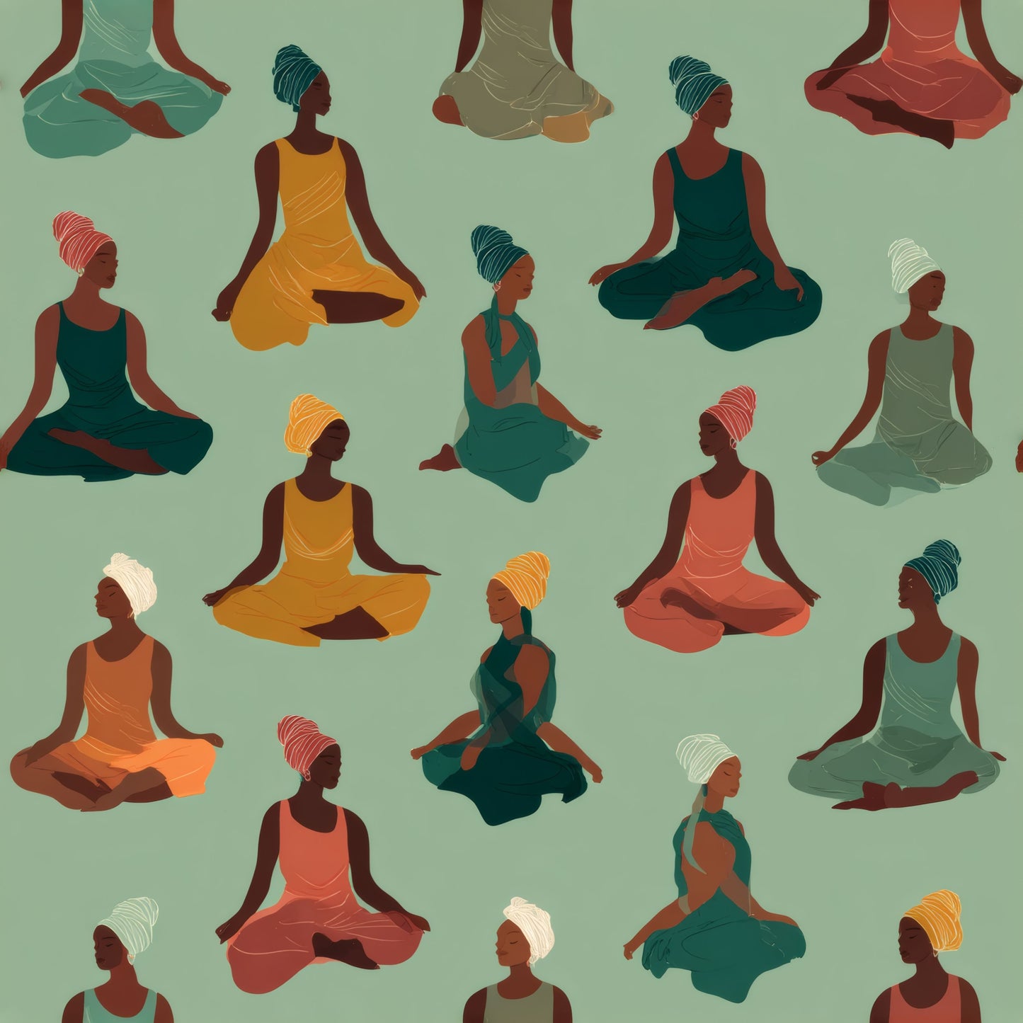Pastel Yoga Wallpaper