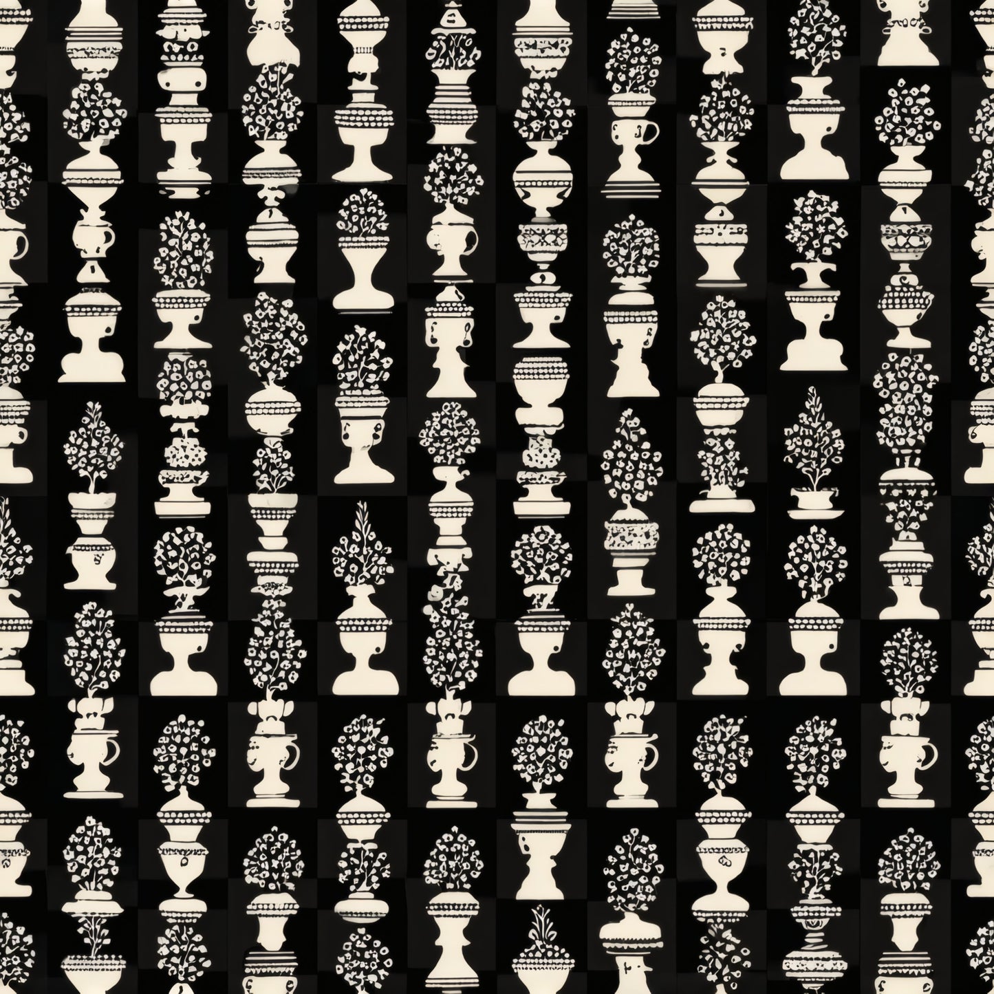 Gothic Urns Wallpaper