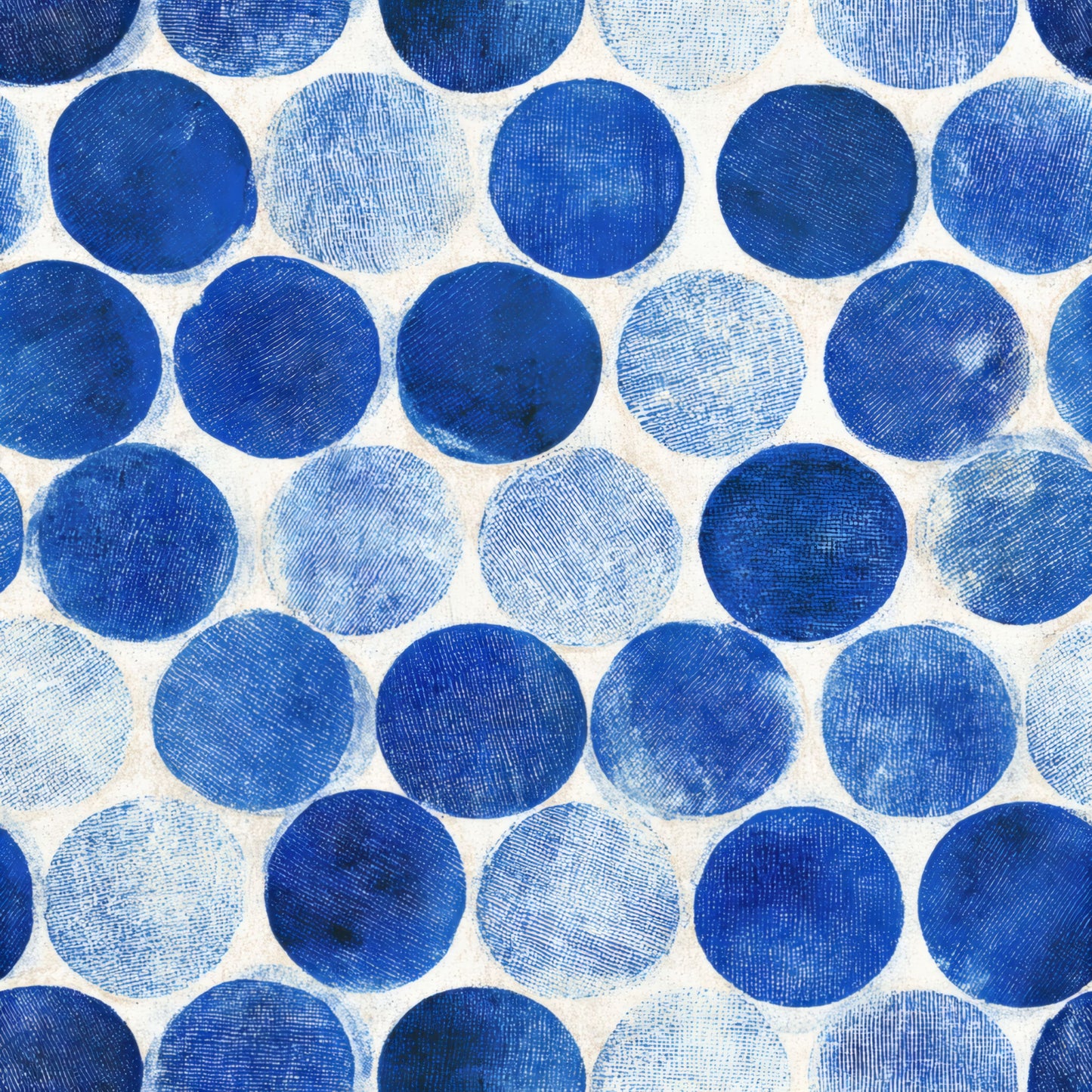 Azure Polka Wallpaper