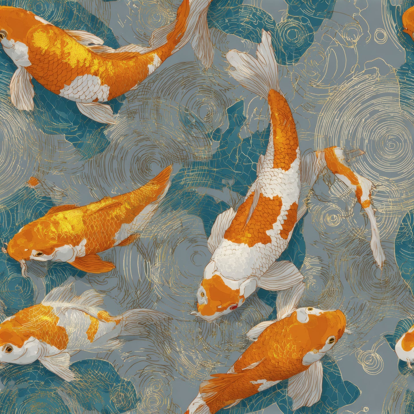 Golden Ripples Wallpaper