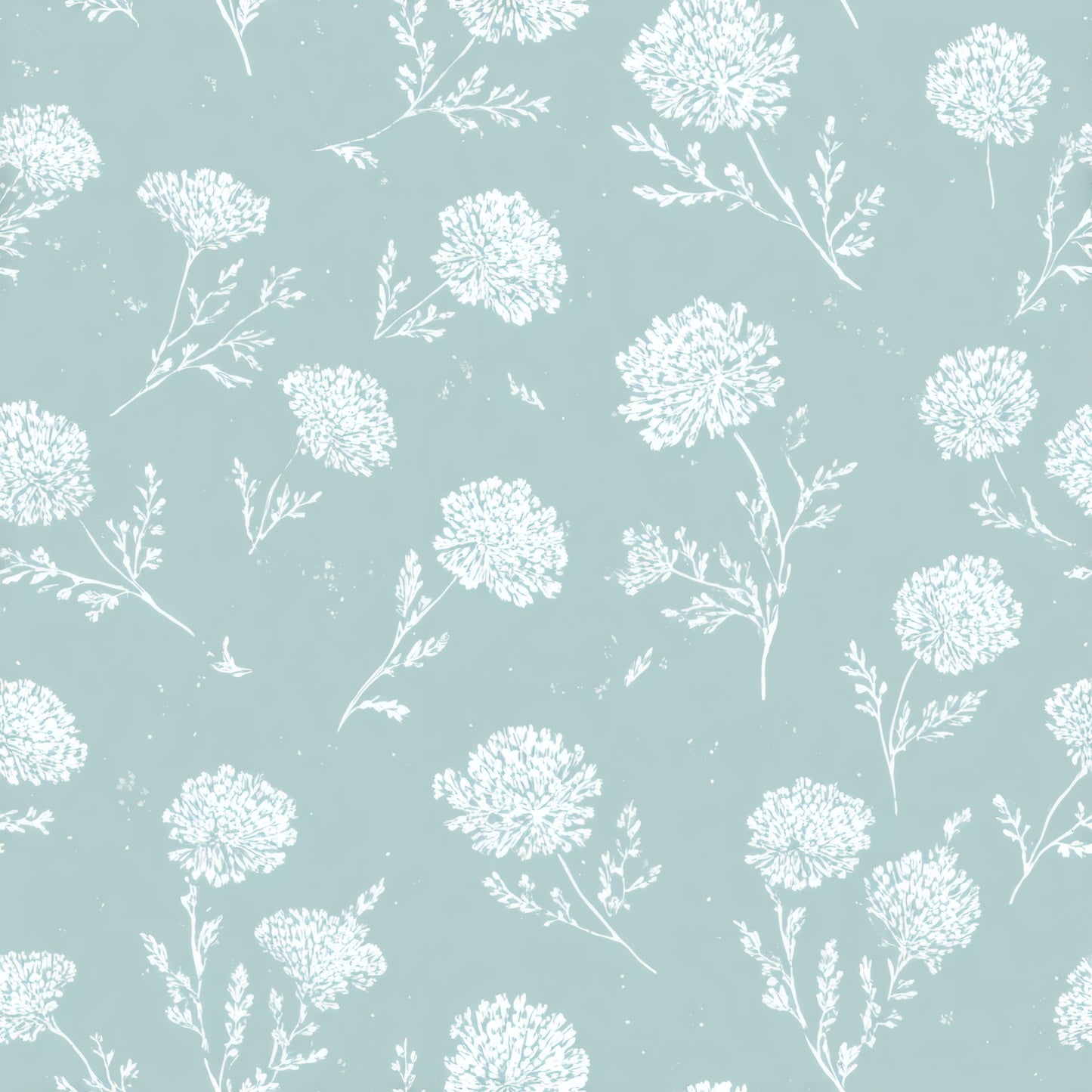 Powderpuff Posies Wallpaper
