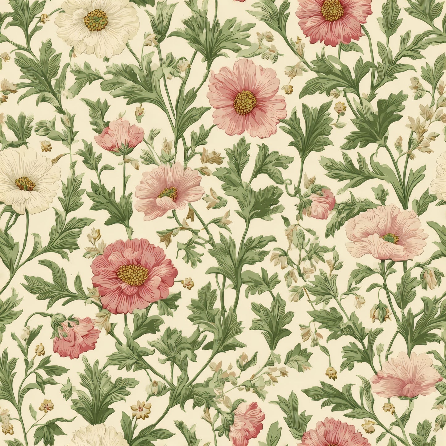 Rosaline Garden Wallpaper
