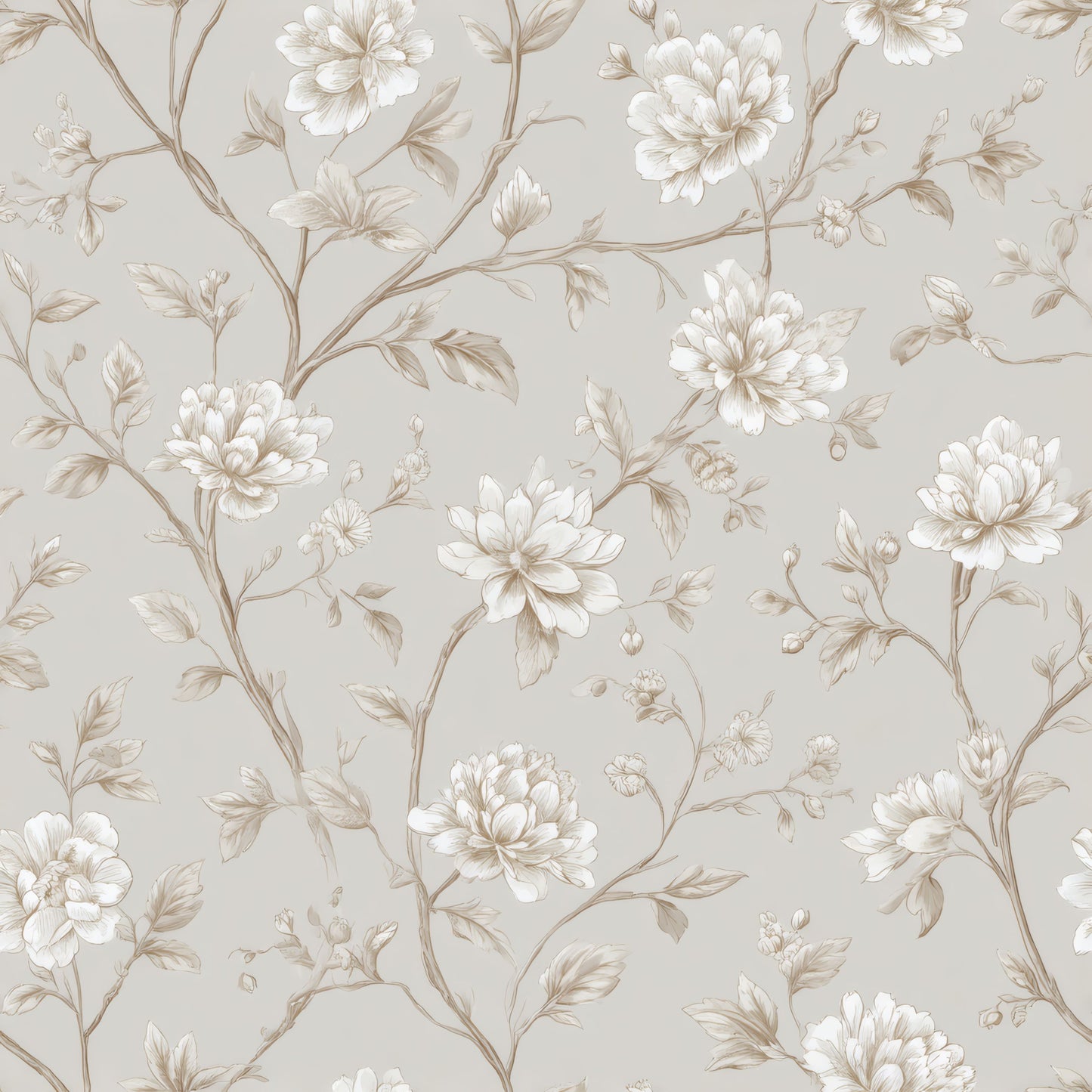 Sepia Peony Wallpaper