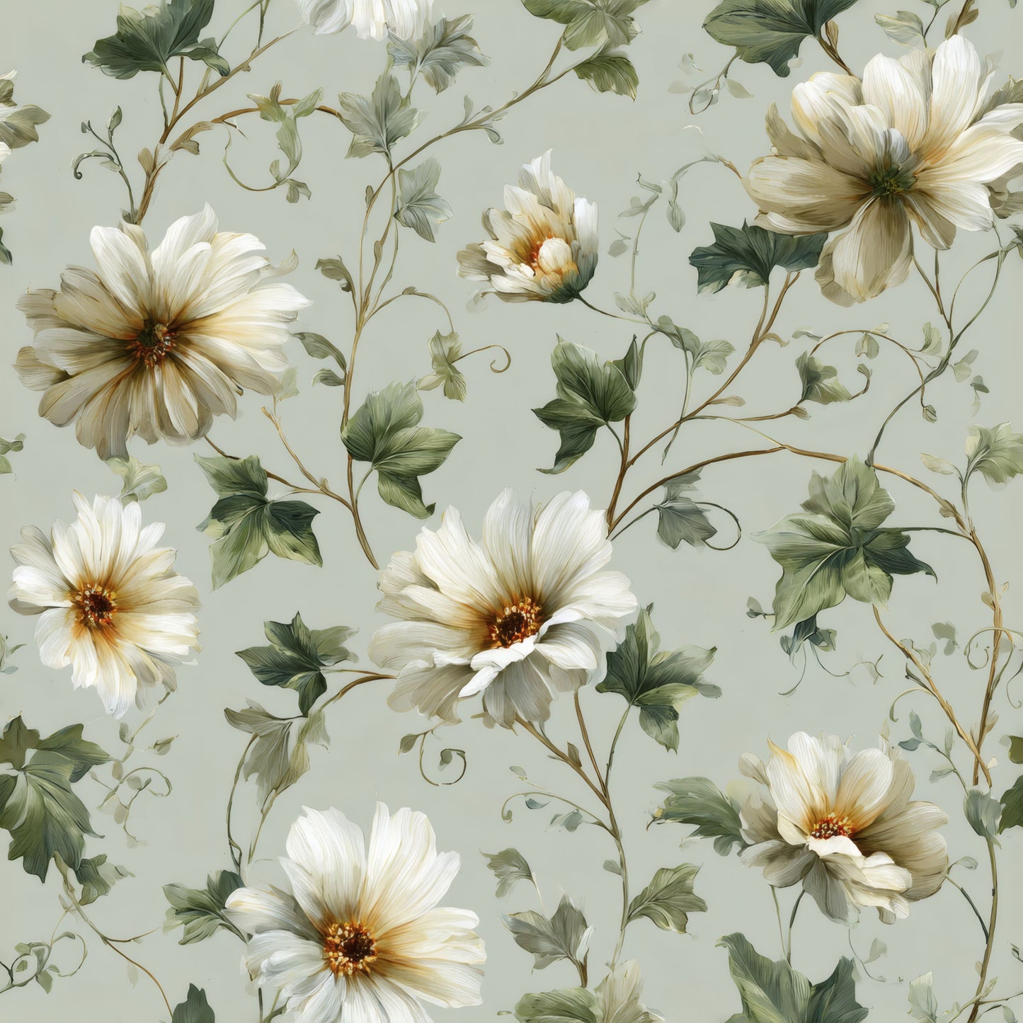 Creamy Verdure Wallpaper