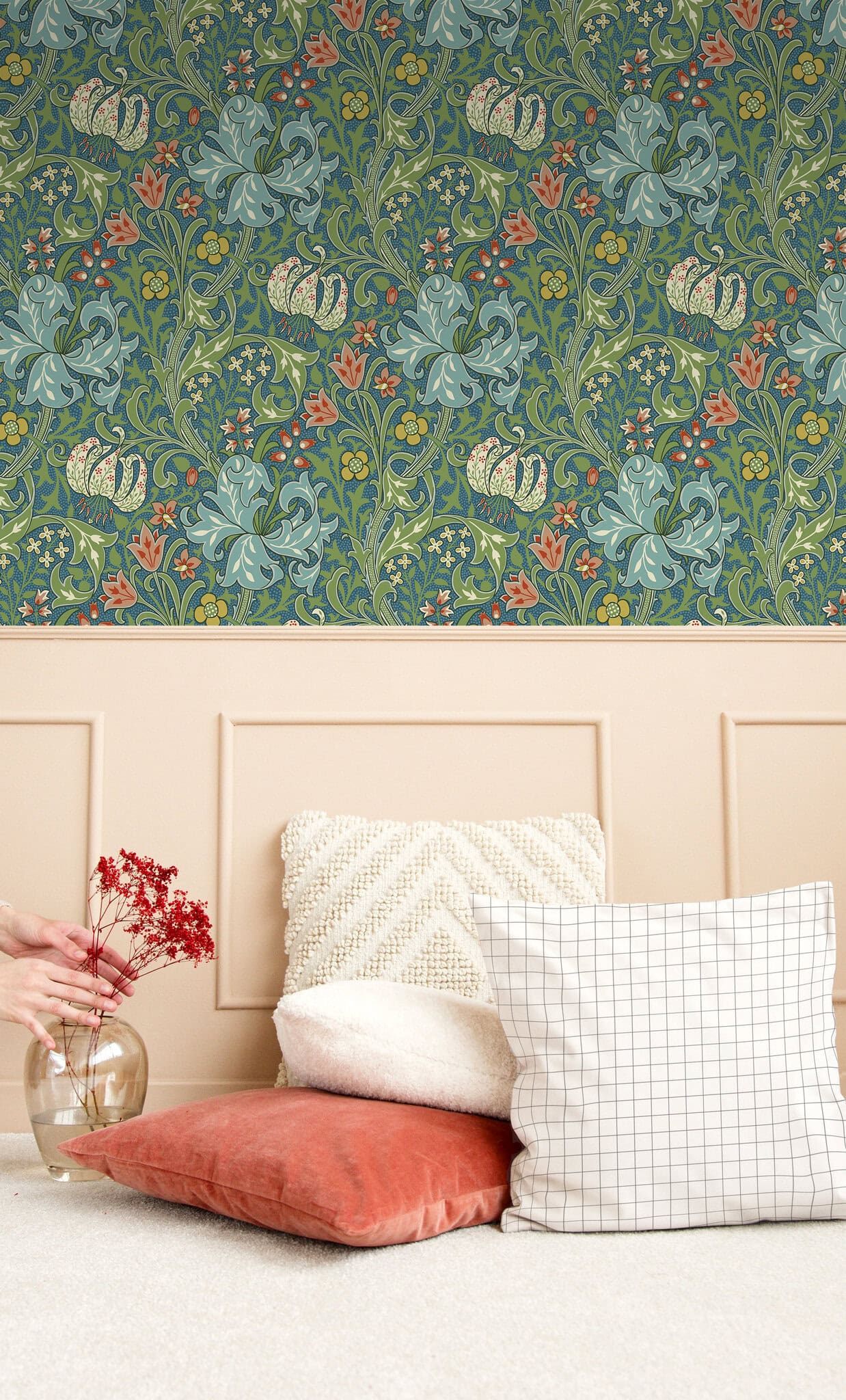 William Morris Golden Lily Verdant Sky
