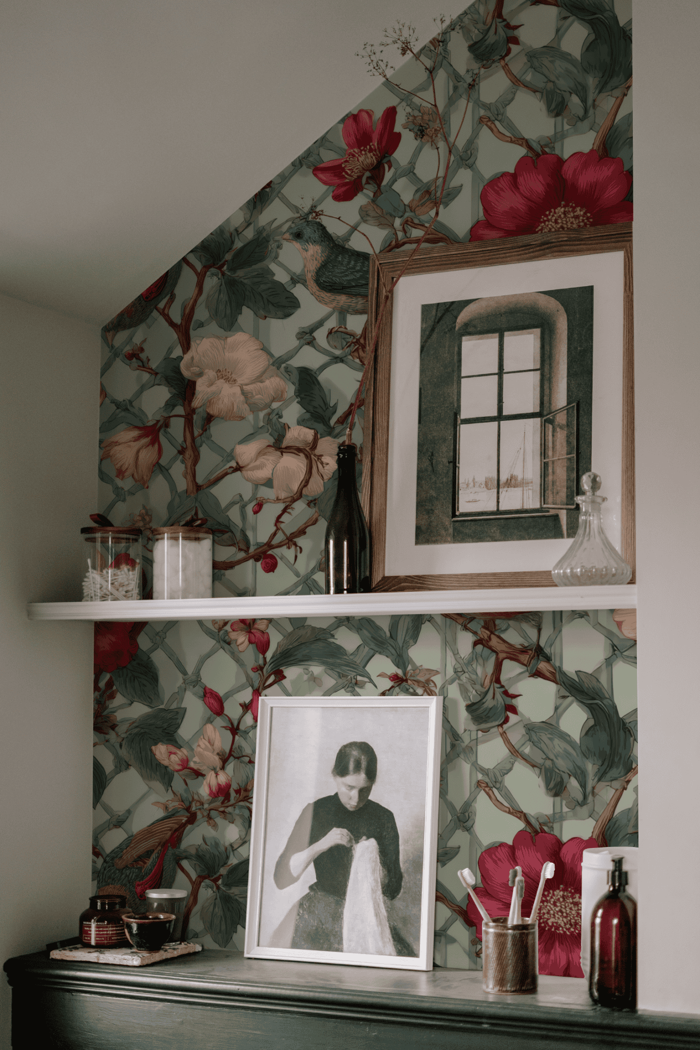 Aviary Blossom Wallpaper