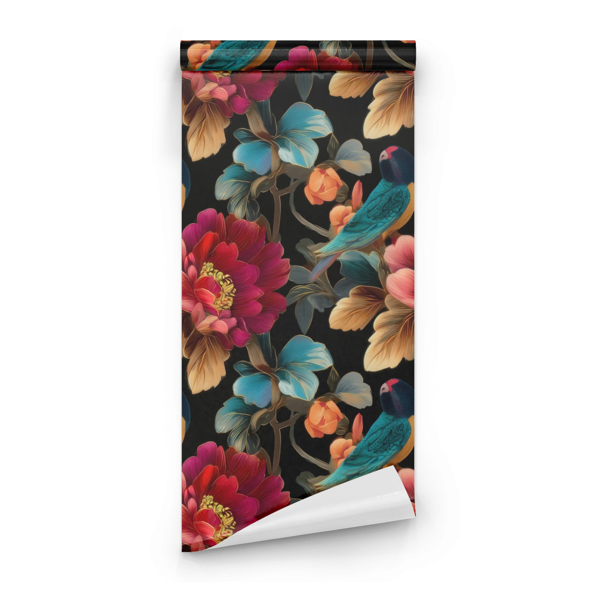Roll of Black Parrot large scale wallpaper