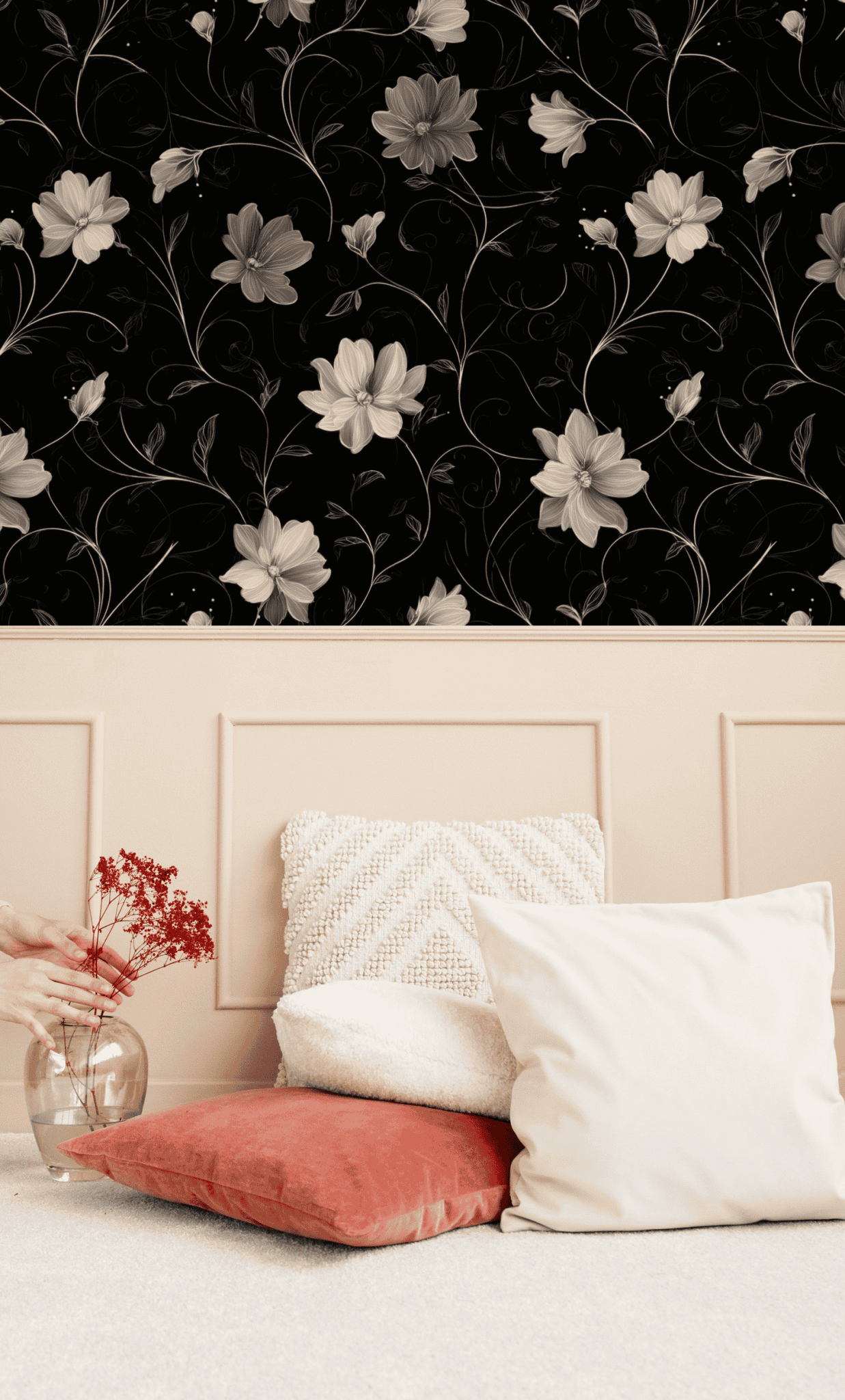 Eclipse Blooms Wallpaper