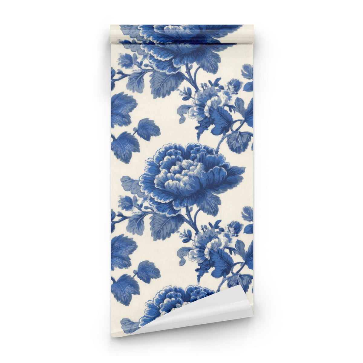Roll of Cobalt Blossom large scale wallpaper