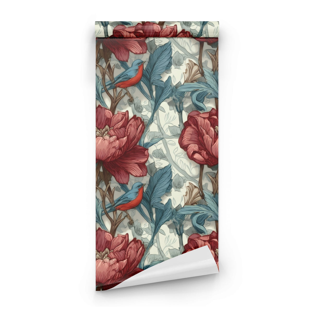 Roll of Crimson Peony large scale wallpaper