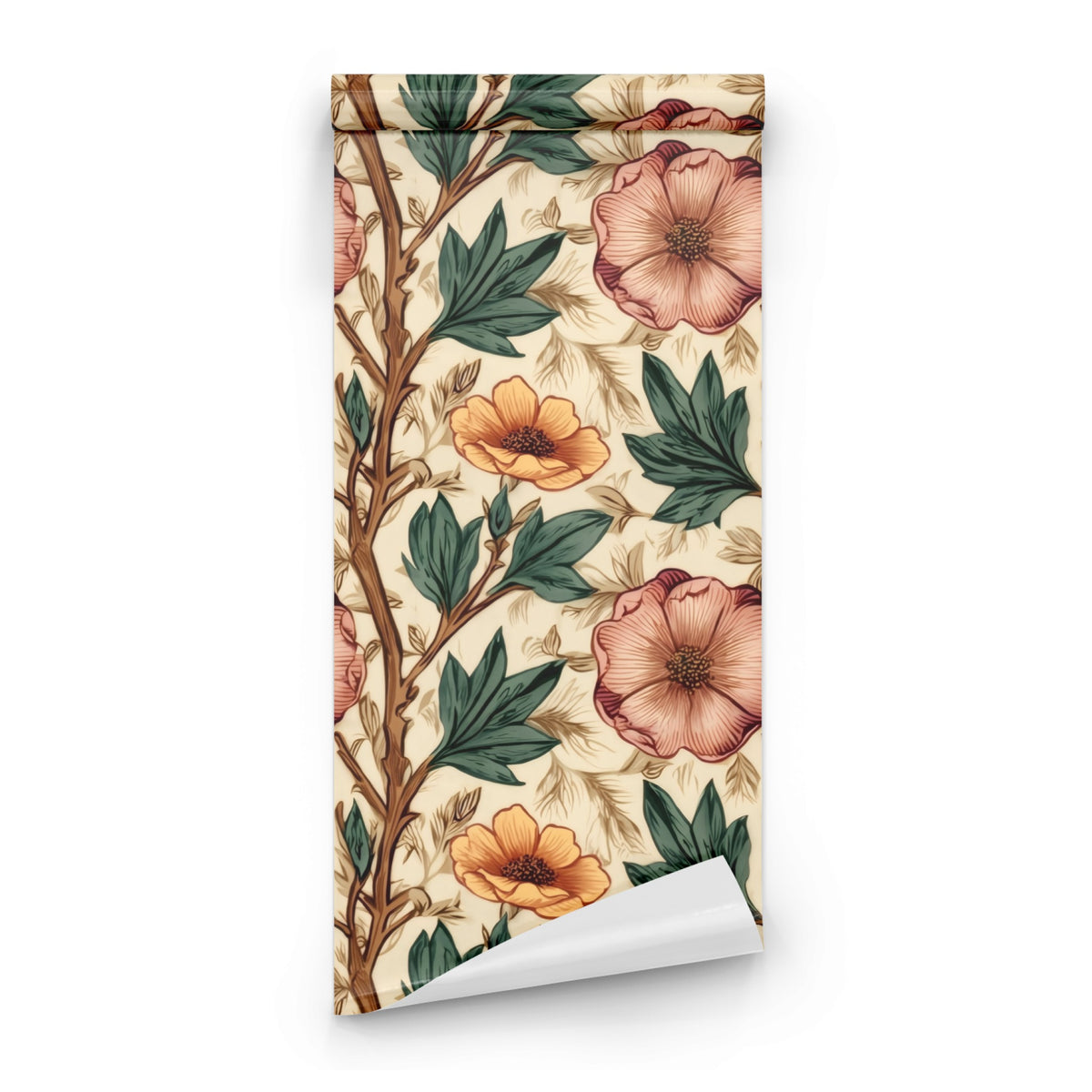 Roll of Dog Rose large scale wallpaper