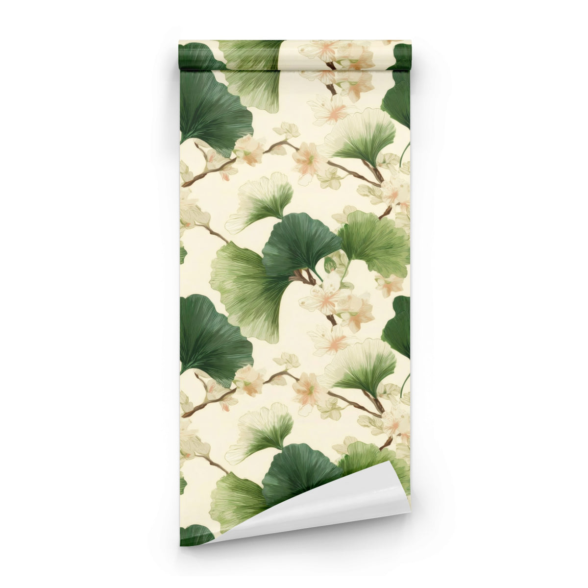 Roll of Fan Leaves large scale wallpaper