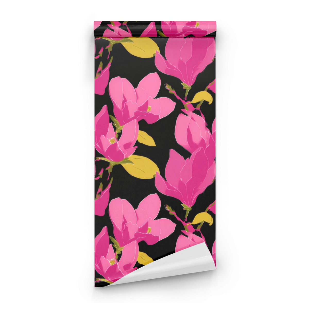 Roll of Fuchsia Magnolia large scale wallpaper