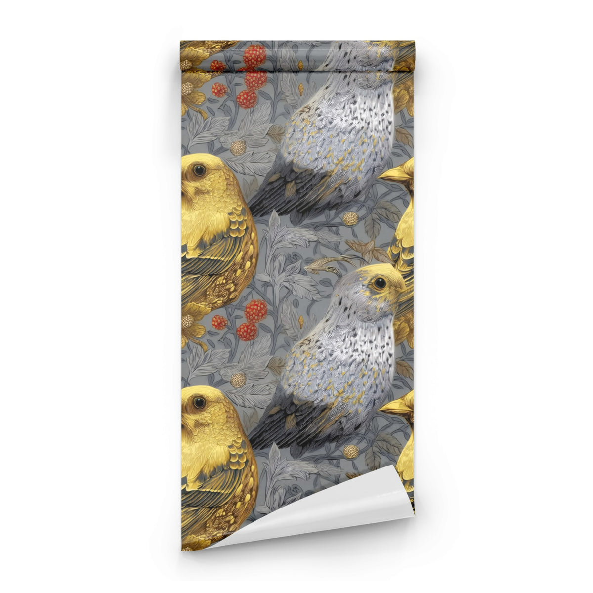 Roll of Gilded Finch large scale wallpaper