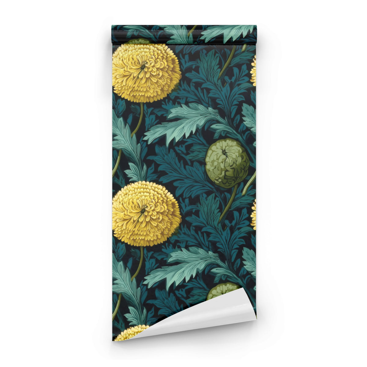 Roll of Golden Chrysanthemum large scale wallpaper