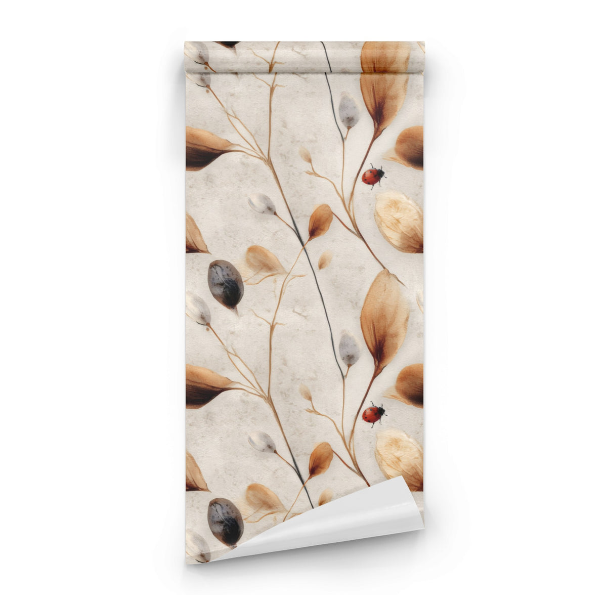 Roll of Ladybird Sprigs large scale wallpaper