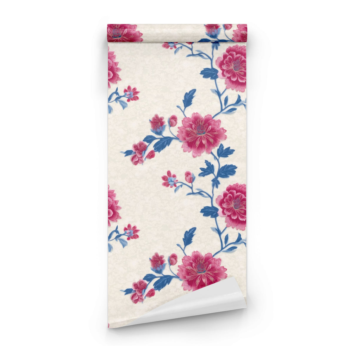 Roll of Magenta Peony large scale wallpaper