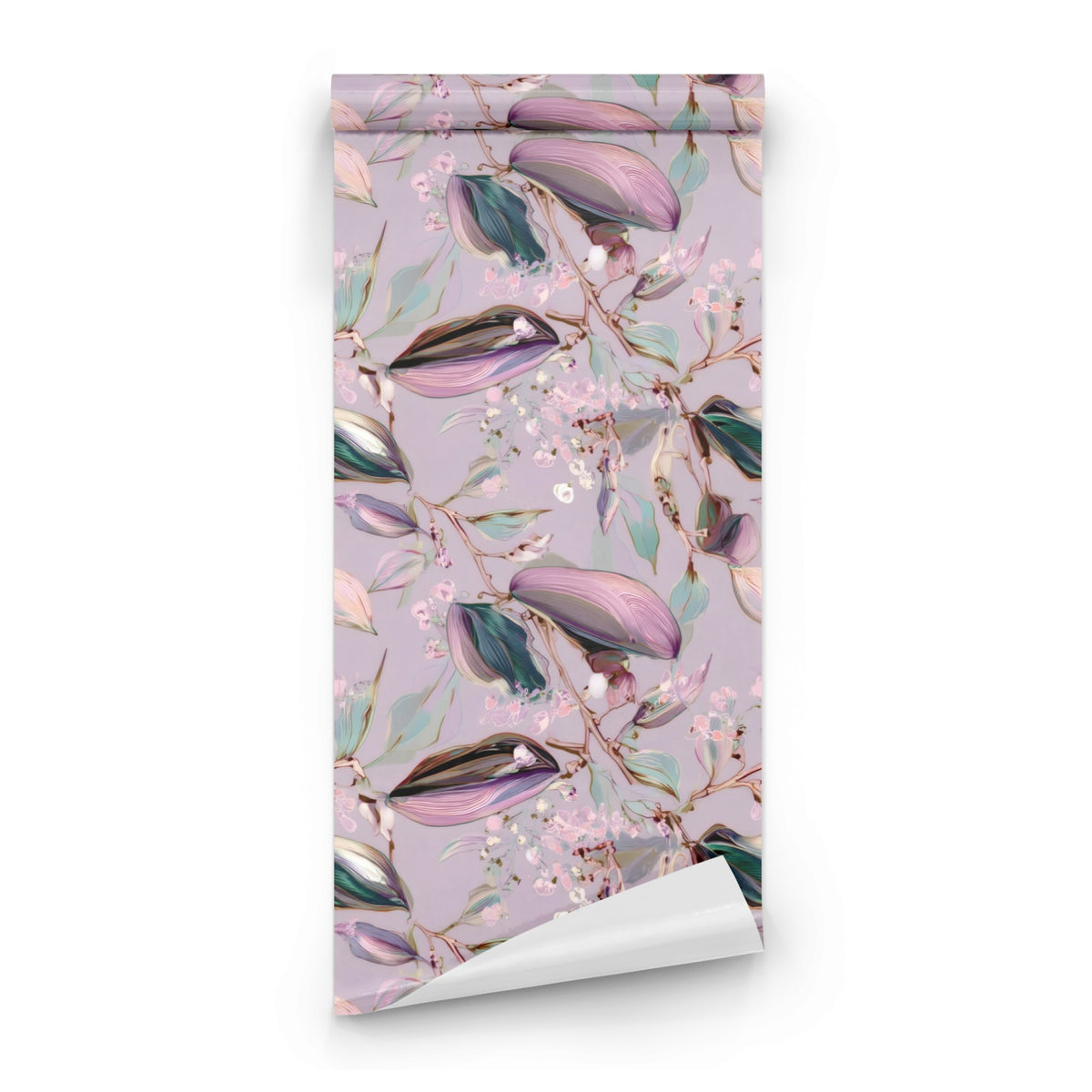 Roll of Marbled Leaves large scale wallpaper