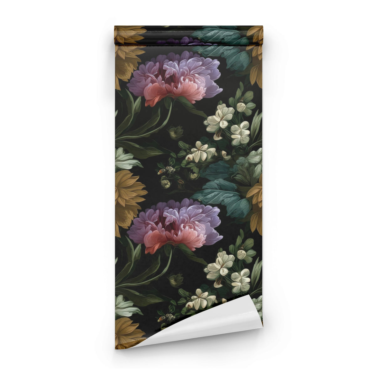 Roll of Midnight Bouquet large scale wallpaper