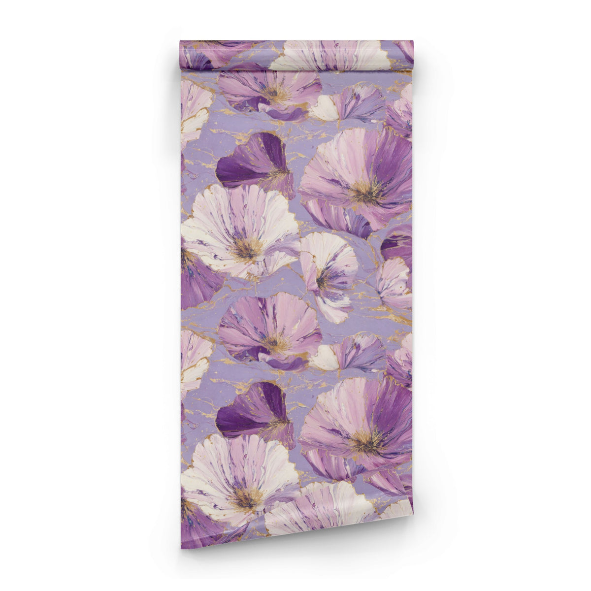 Marbled Violets wallpaper roll