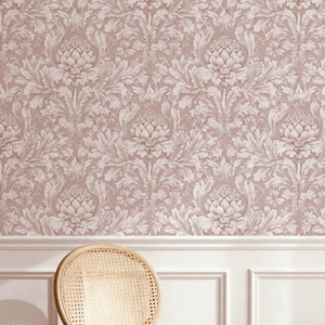 Leafy Damask Wallpaper