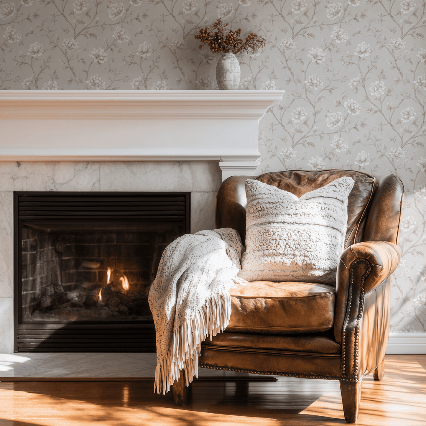 Sepia Peony Wallpaper