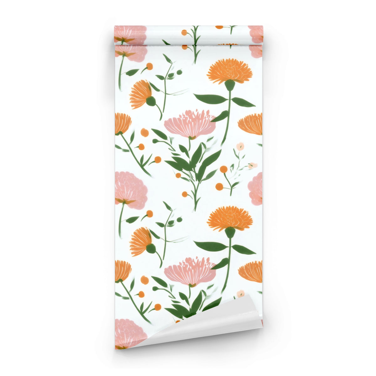 Roll of Painted Meadow large scale wallpaper