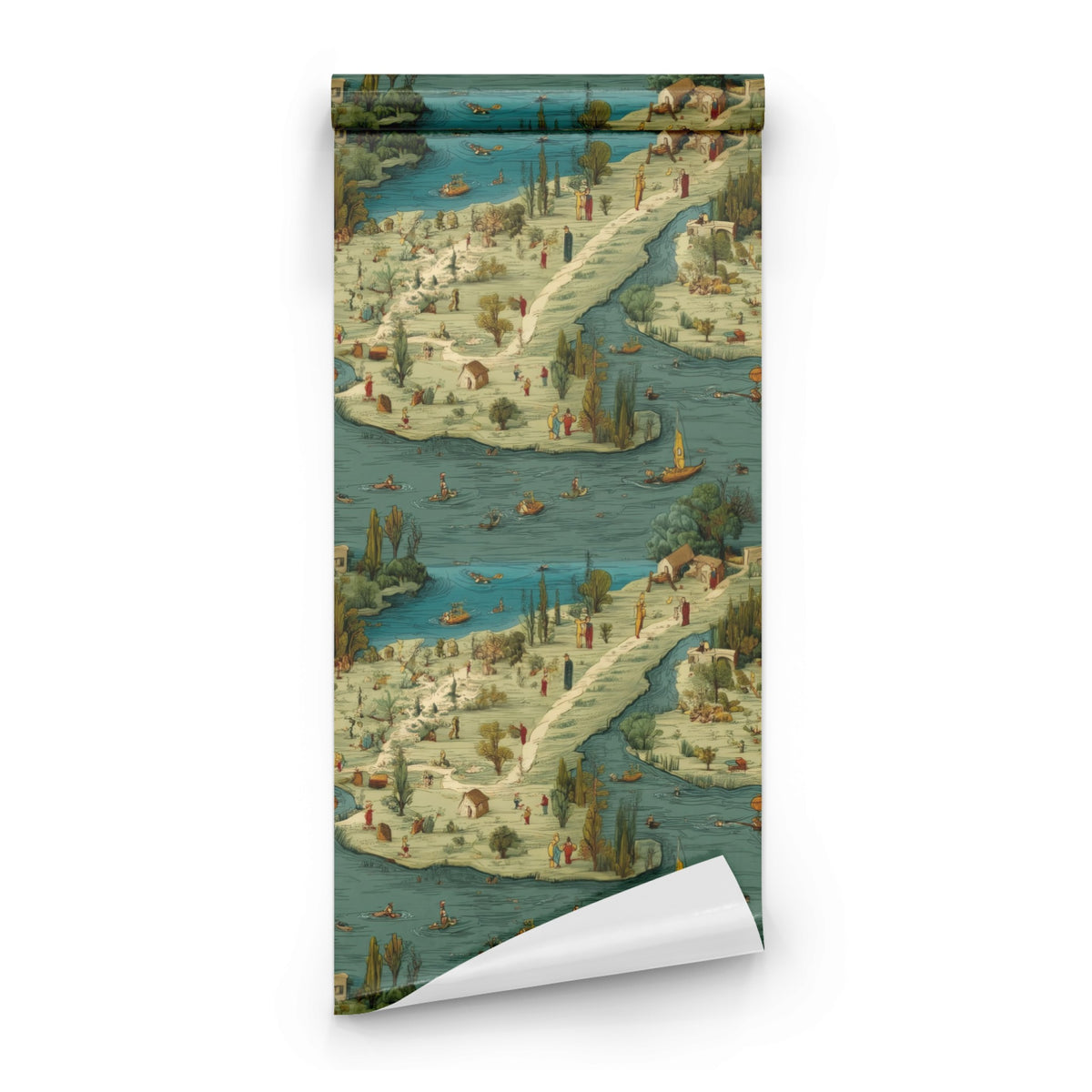 Roll of River Map large scale wallpaper