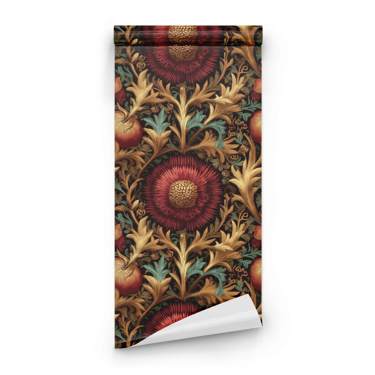 Roll of Ruby Chrysanthemum large scale wallpaper