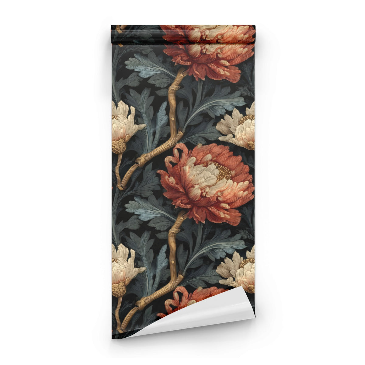 Roll of Rust Chrysanthemum large scale wallpaper