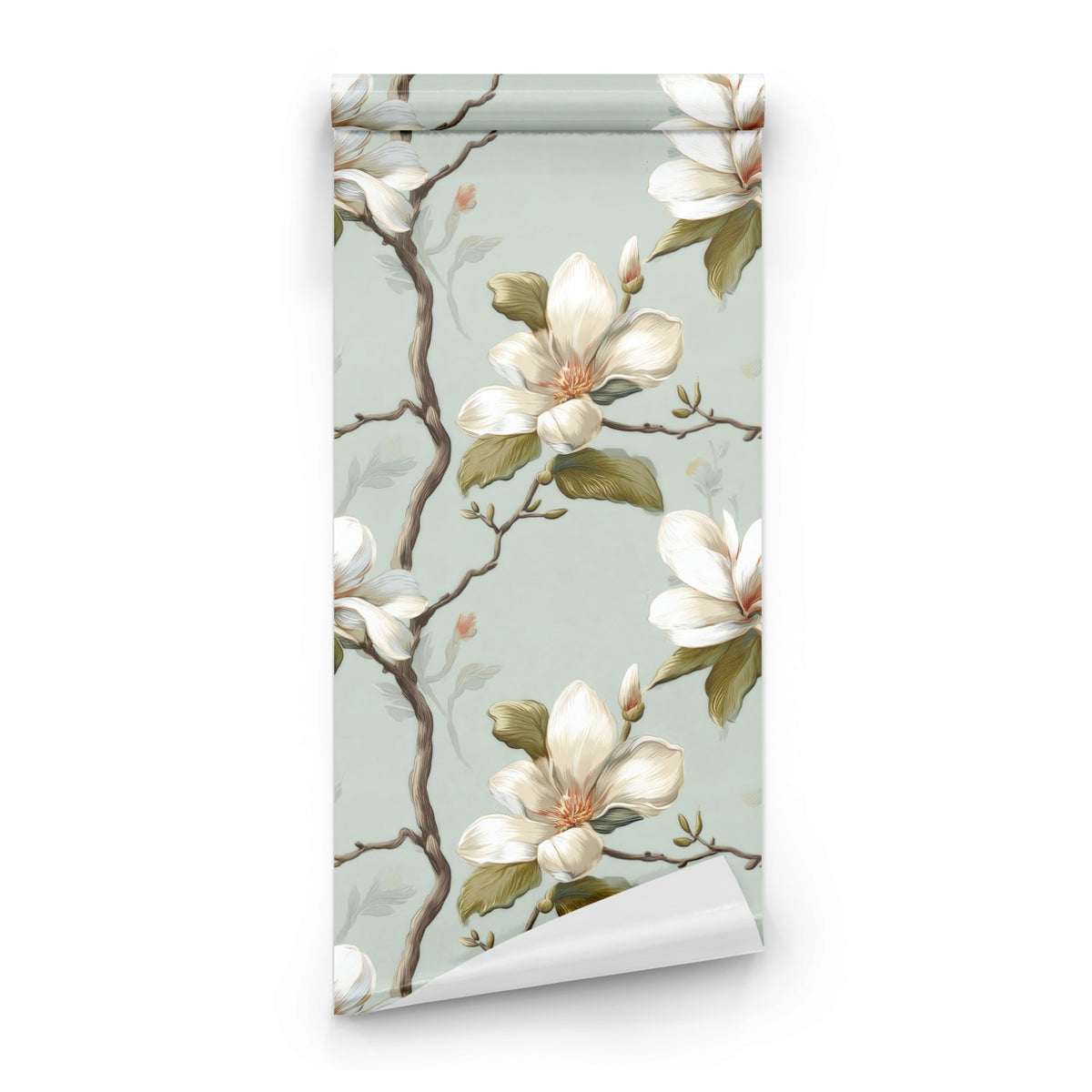 Roll of Sage Branch large scale wallpaper