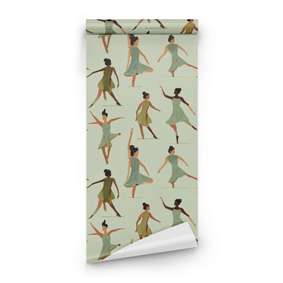 Roll of Spinning Ballerinas large scale wallpaper
