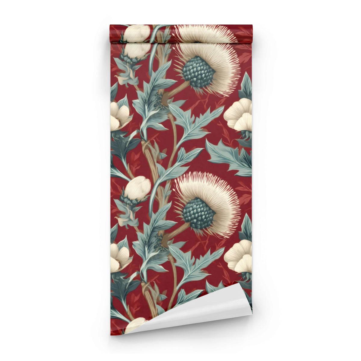 Roll of Velvet Thistle large scale wallpaper