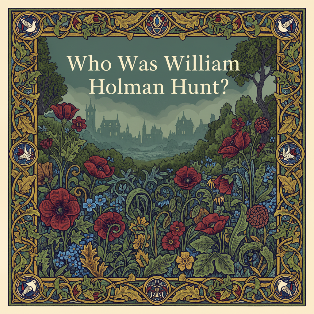 William Holman Hunt's painting The Light of the World showing Christ knocking at an overgrown door