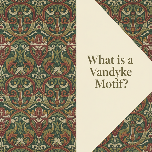 Vandyke lace trim with the characteristic deep pointed scallop edge