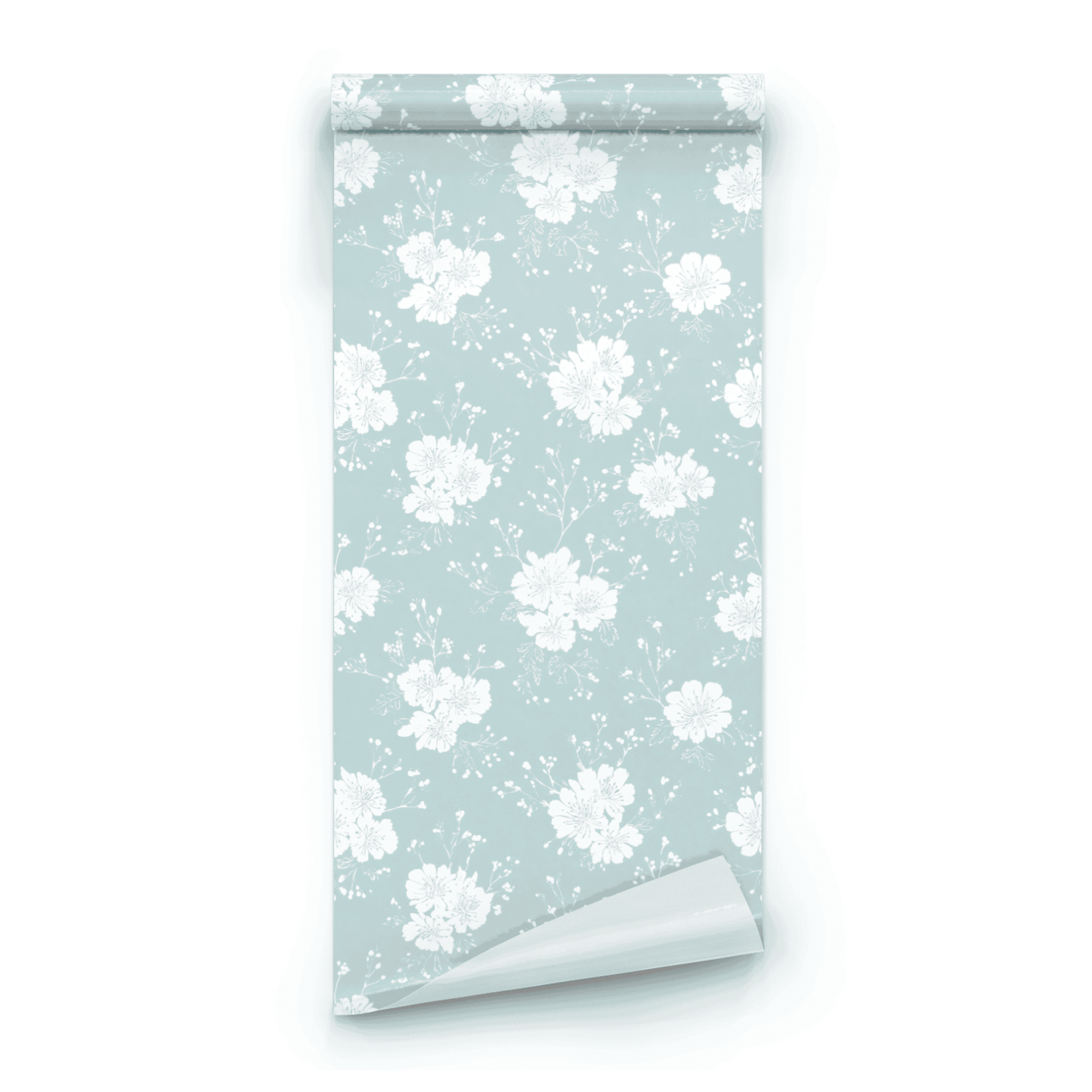 Chalky Flora | Green Floral Wallpaper | Cottagecore - Roll Preview