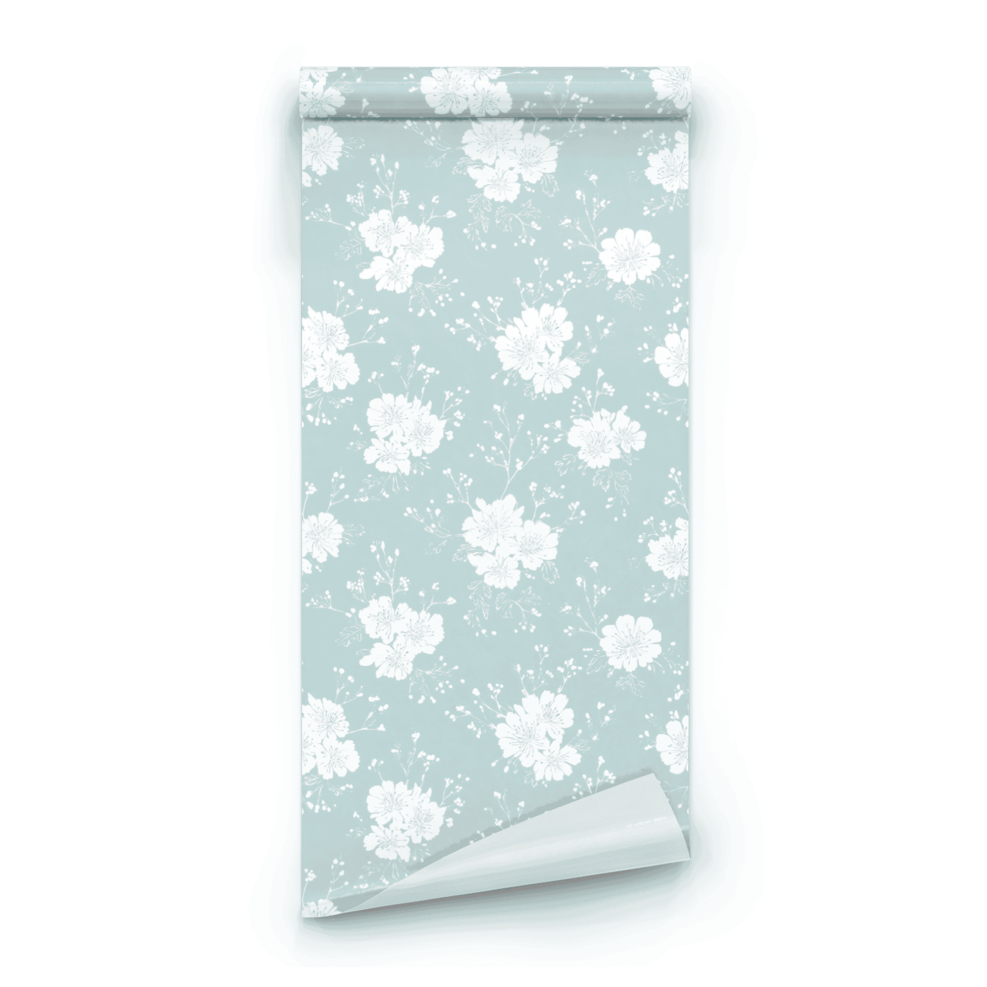 Chalky Flora | Green Floral Wallpaper | Cottagecore - Roll Preview