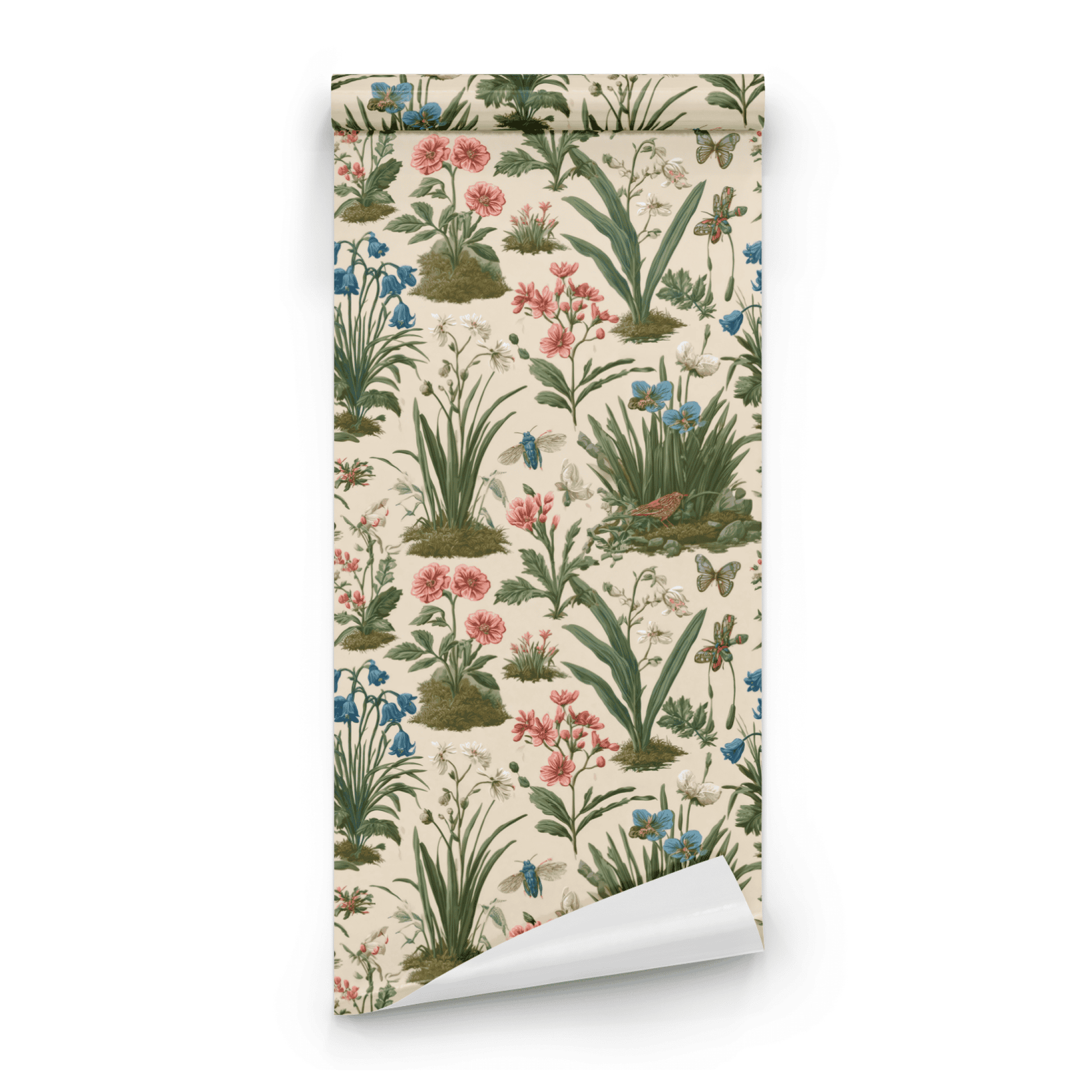 Gothic Meadow | Cream Animal Print Wallpaper | Cottagecore - Roll Preview